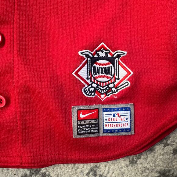 Nike MLB St. Louis Cardinals Button Down Jersey Size 4 - Picture 5 of 7